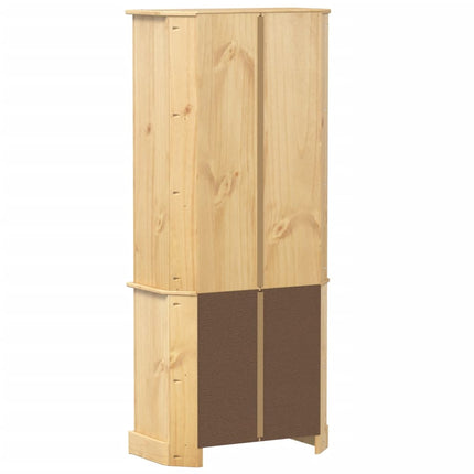 Högskåp Corona 74x38x170 cm massiv furu