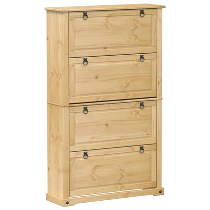Skoskåp Corona 99x32x163,5 cm massiv furu