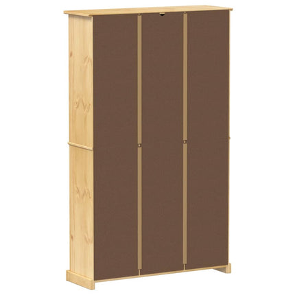 Skoskåp Corona 99x32x163,5 cm massiv furu
