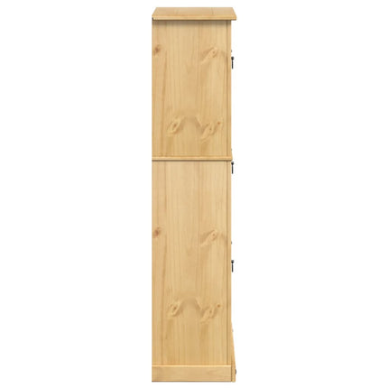 Skoskåp Corona 99x32x138 cm massiv furu