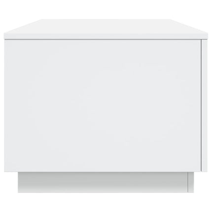 Soffbord med LED vit 90x50x40 cm