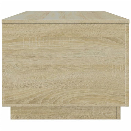 Soffbord med LED sonoma-ek 90x50x40 cm