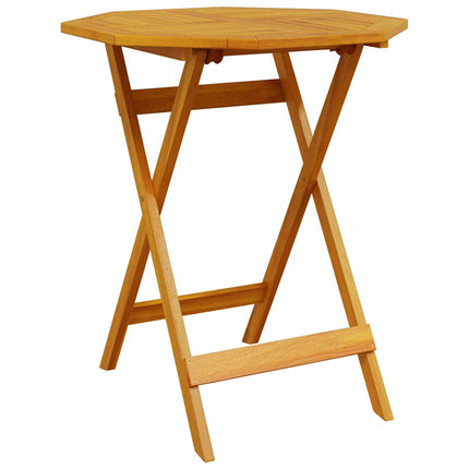 Hopfällbart trädgårdsbord Ø70x75 cm massivt akaciaträ