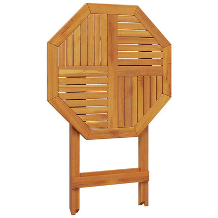 Hopfällbart trädgårdsbord Ø70x75 cm massivt akaciaträ