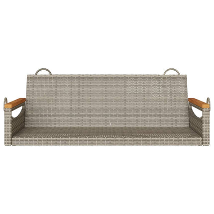 Gungbänk grå 109x62x40 cm konstrotting