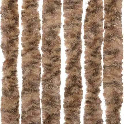 Insektsgardin beige och mörkbrun 56x185 cm chenille