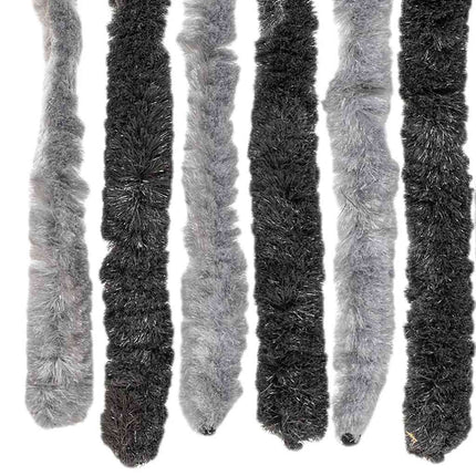 Insektsgardin grå och svart 56x185 cm chenille