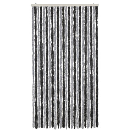Insektsgardin grå och svart 100x220 cm chenille
