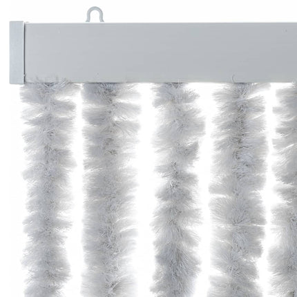 Insektsgardin grå 100x230 cm chenille