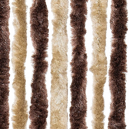 Insektsgardin beige och ljusbrun 100x230 cm chenille