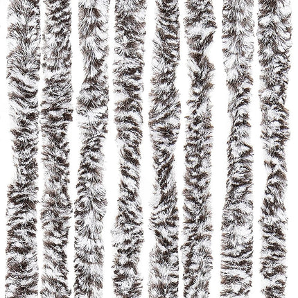 Insektsgardin brun och beige 100x230 cm chenille
