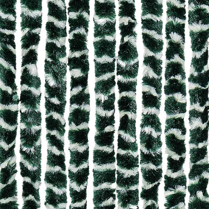 Insektsgardin grön och vit 56x200 cm chenille