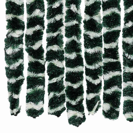 Insektsgardin grön och vit 56x200 cm chenille
