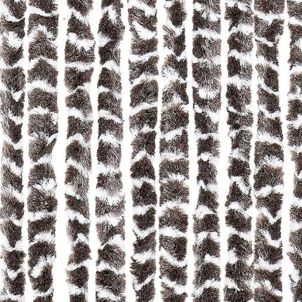 Insektsgardin beige och brun 56x200 cm chenille