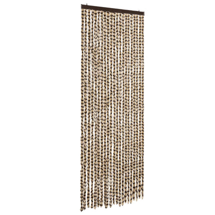 Insektsgardin beige och brun 90x200 cm chenille