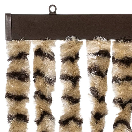 Insektsgardin beige och brun 90x200 cm chenille