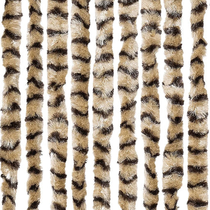 Insektsgardin beige och brun 100x200 cm chenille
