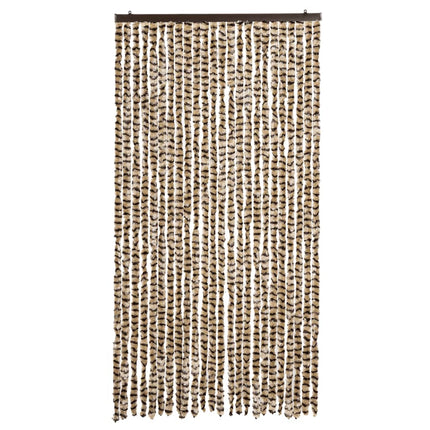 Insektsgardin beige och brun 100x230 cm chenille