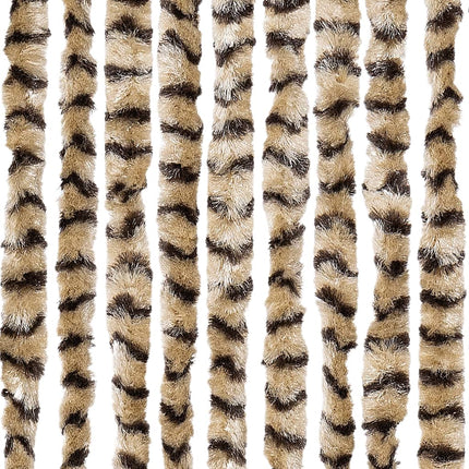 Insektsgardin beige och brun 100x230 cm chenille
