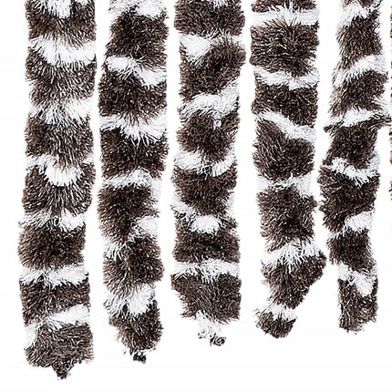 Insektsgardin brun och vit 90x200 cm chenille