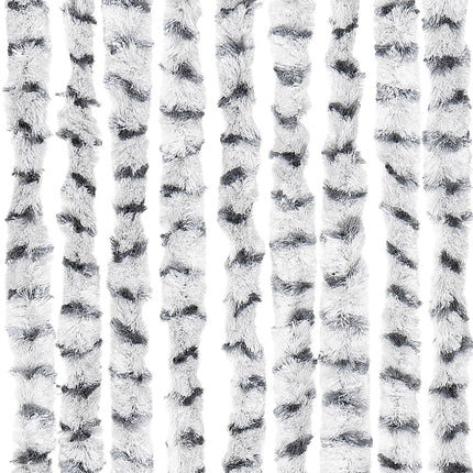 Insektsgardin ljusgrå och mörkgrå 100x200 cm chenille