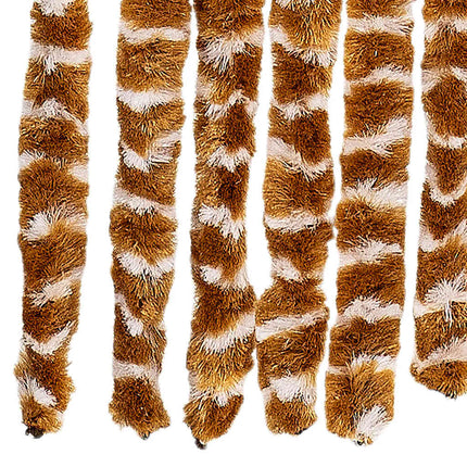 Insektsgardin ockra och vit 90x200 cm chenille