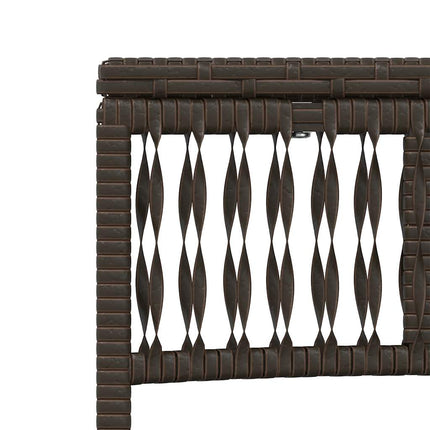 Solstolar 2 st med bord brun konstrotting