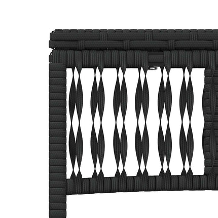 Solstolar 2 st med bord svart konstrotting