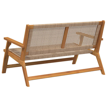 Trädgårdsmöbler Beige 122 x 78 x 73 cm Massivt Akaciaträ