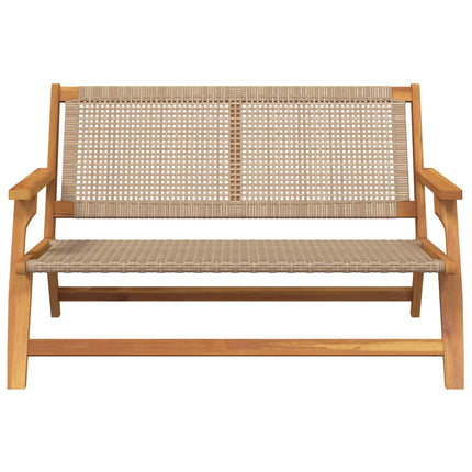Trädgårdsmöbler Beige 122 x 78 x 73 cm Massivt Akaciaträ