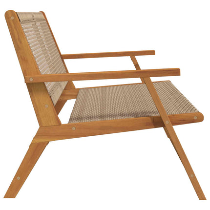 Trädgårdsmöbler Beige 122 x 78 x 73 cm Massivt Akaciaträ
