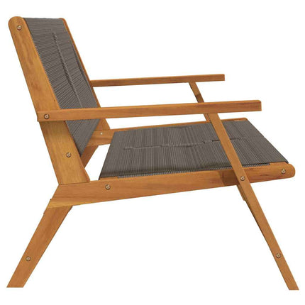 Trädgårdsmöbler Grå 122 x 76 x 73 cm Massivt Akaciaträ
