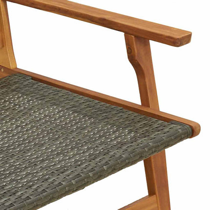 Trädgårdsmöbler 2 pcs Grå 67 x 78 x 73 cm Massivt Akaciaträ
