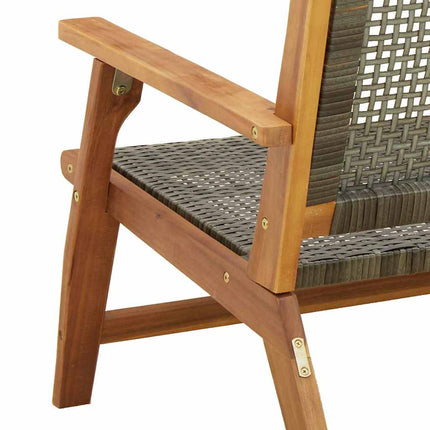 Trädgårdsmöbler 2 pcs Grå 67 x 78 x 73 cm Massivt Akaciaträ