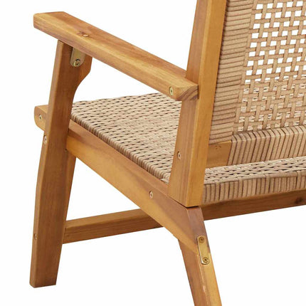 Trädgårdsmöbler 2 pcs Beige 67 x 78 x 73 cm Massivt Akaciaträ