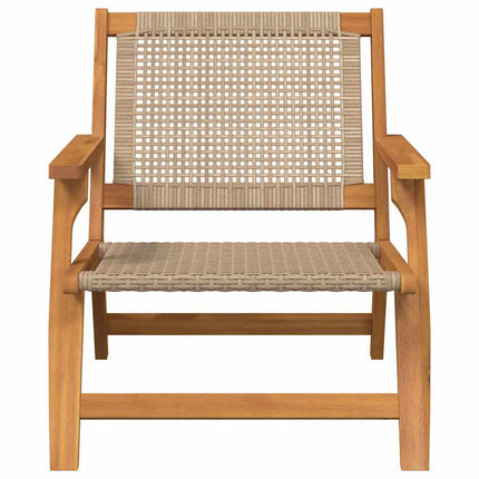Trädgårdsmöbler 2 pcs Beige 67 x 78 x 73 cm Massivt Akaciaträ
