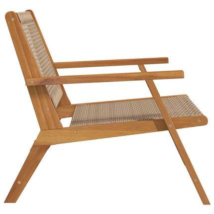 Trädgårdsmöbler 2 pcs Beige 67 x 78 x 73 cm Massivt Akaciaträ