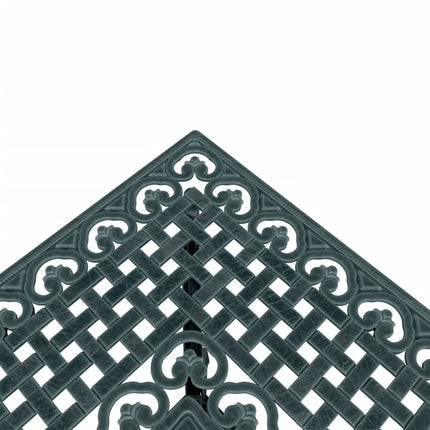 Trädgårdsbord grön 80x80x75 cm gjuten aluminium