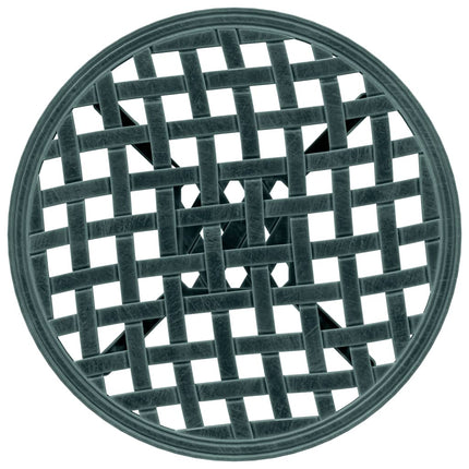 Trädgårdsbord grön Ø48x53 cm gjuten aluminium