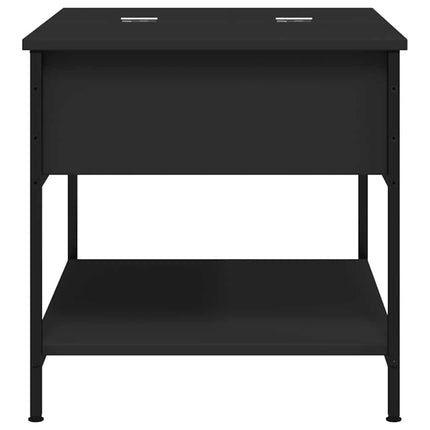 Soffbord svart 70x50x50 cm konstruerat trä och metall