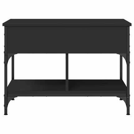 Soffbord svart 70x50x50 cm konstruerat trä och metall