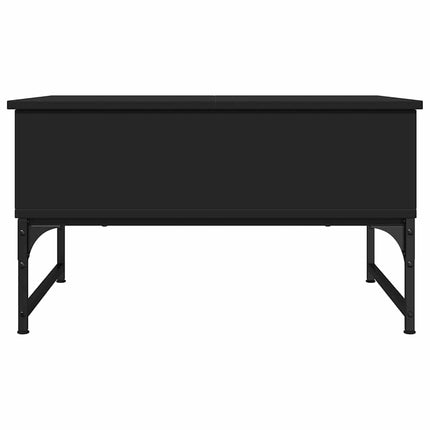 Soffbord svart 70x50x40 cm konstruerat trä och metall