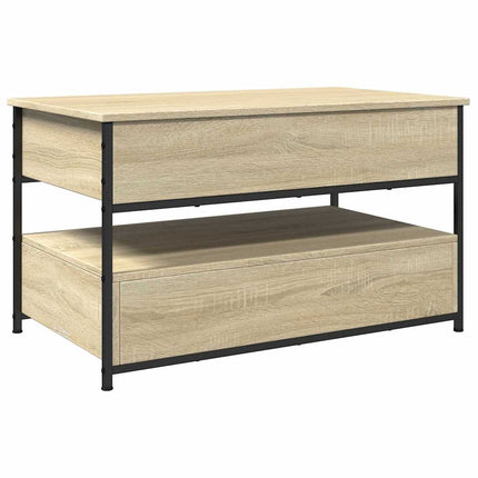 Soffbord sonoma-ek 85x50x50 cm konstruerat trä och metall