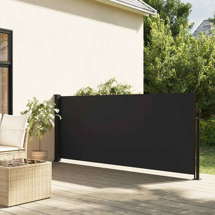 Indragbar sidomarkis svart 117x300 cm
