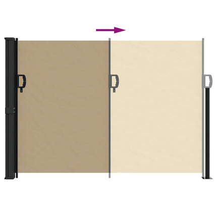Indragbar sidomarkis beige 140x300 cm