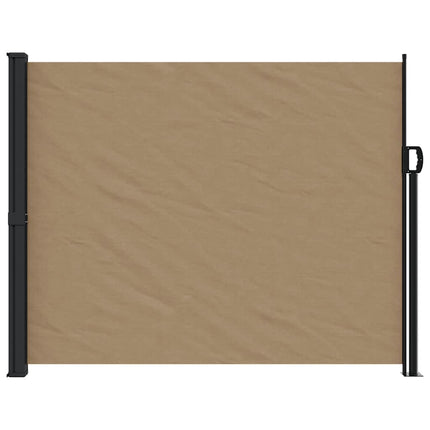 Infällbar sidomarkis taupe 170x300 cm