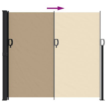 Indragbar sidomarkis beige 180x300 cm