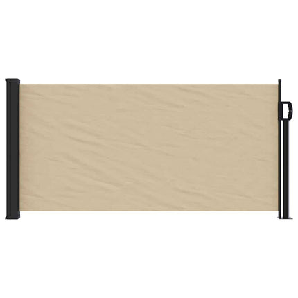 Infällbar sidomarkis beige 100x500 cm
