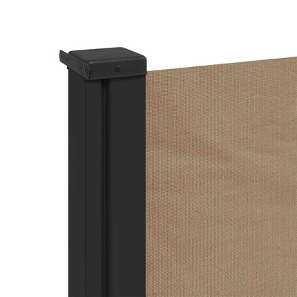 Infällbar sidomarkis taupe 100x500 cm