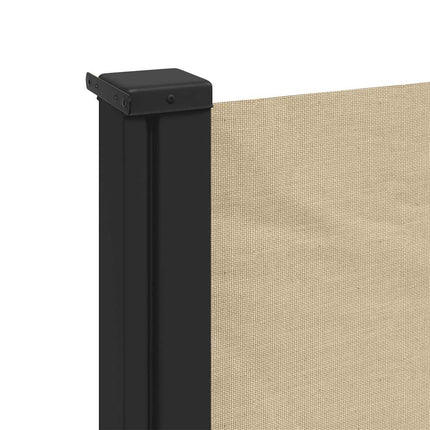 Indragbar sidomarkis beige 120x500 cm